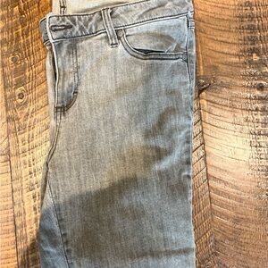 Prana, woman’s size 12 jeans. Gray denim,skinny.